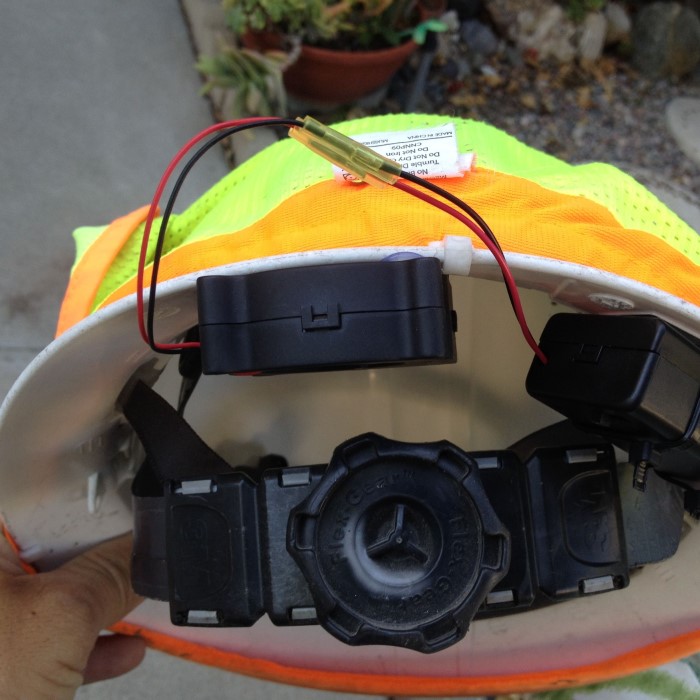 hard hat fan