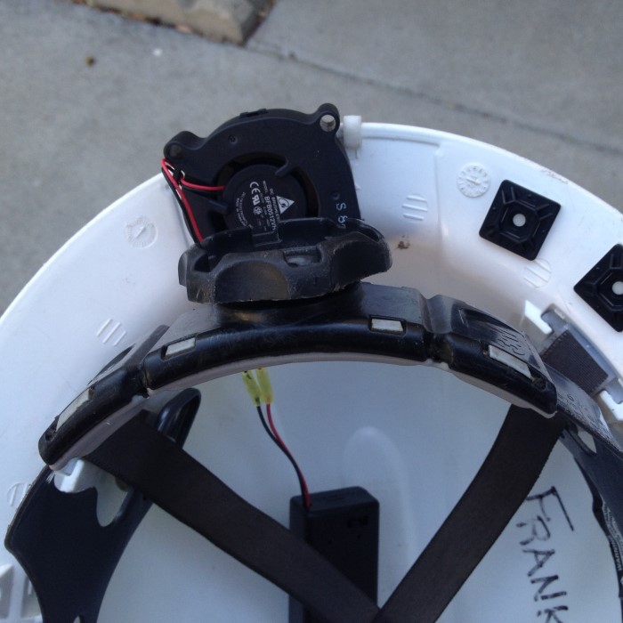 hard hat fan