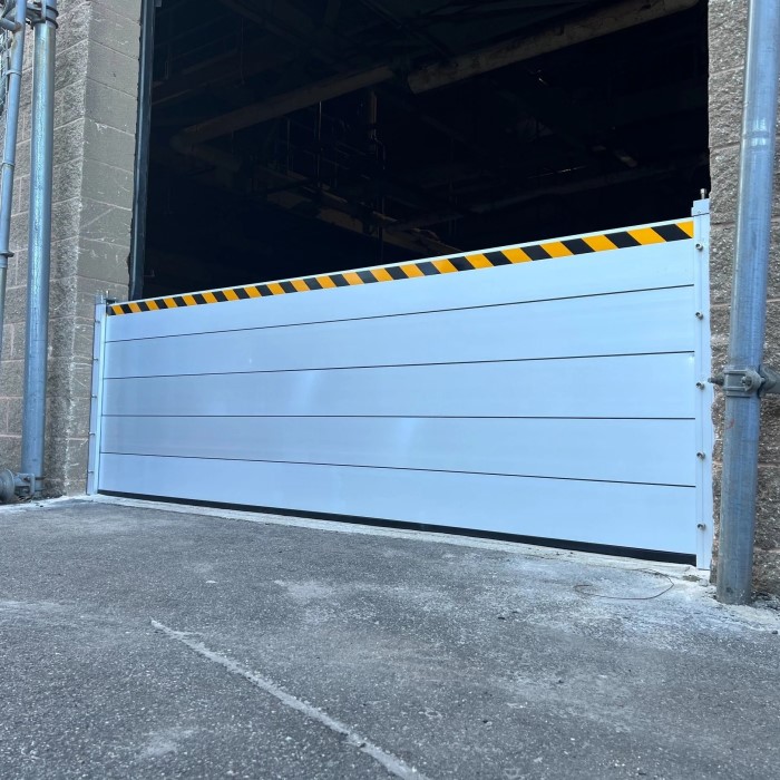 garage door flood barrier