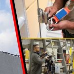 fixed ladder fall protection