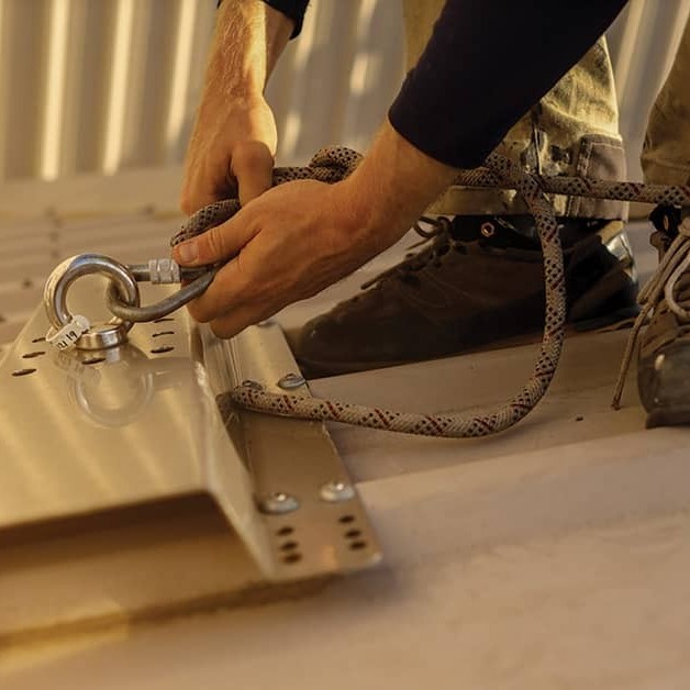 roof fall protection anchor