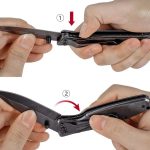 how to close a pocket knife with no button