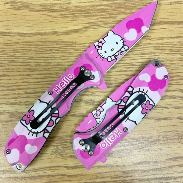 Hello Kitty Pocket Knife: Stylish Utility for Everyday Use插图2 hello kitty pocket knife