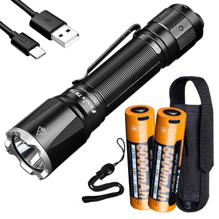fenix tk16 v2.0 tactical flashlight
