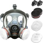 face shield with respirator