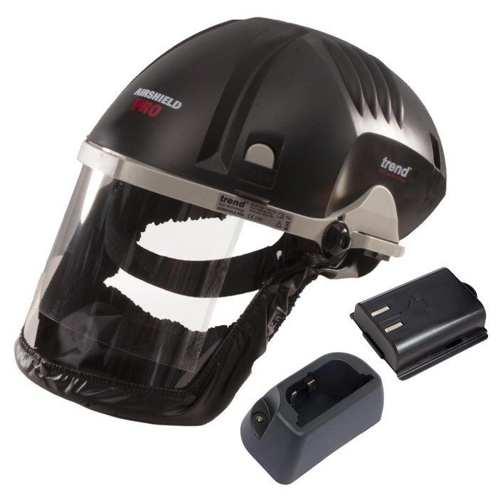 face shield with respirator