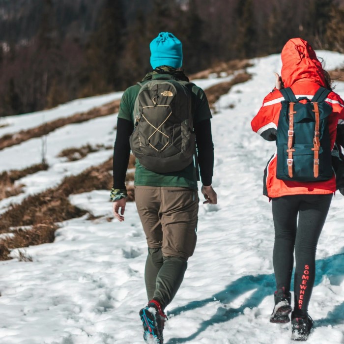 snow hiking gear